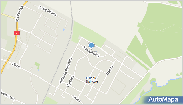 Kwidzyn, Porazińskiej Janiny, mapa Kwidzyn