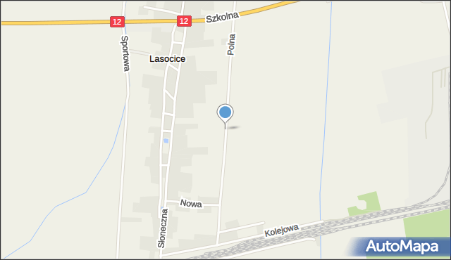 Lasocice gmina Święciechowa, Polna, mapa Lasocice gmina Święciechowa