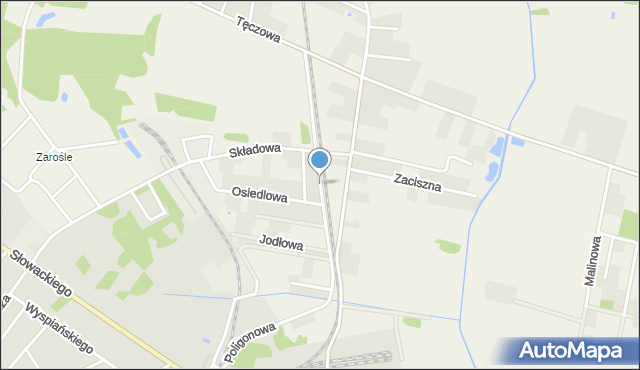 Ławy gmina Rzekuń, Poligonowa, mapa Ławy gmina Rzekuń