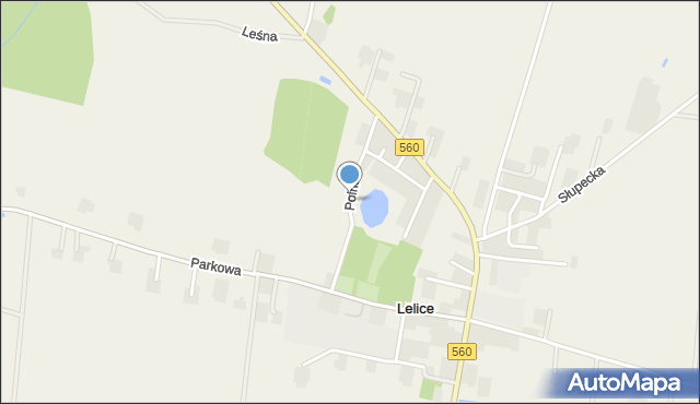 Lelice, Polna, mapa Lelice
