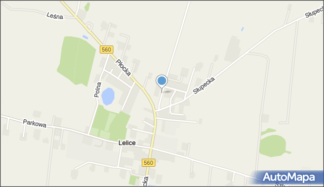 Lelice, Północna, mapa Lelice