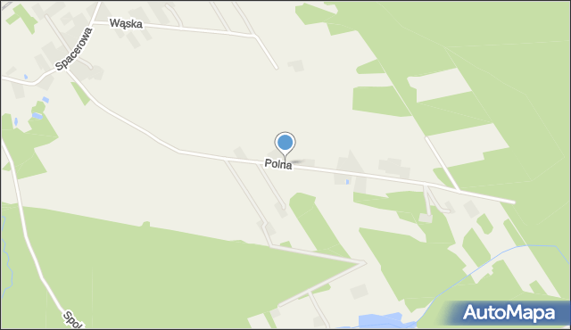 Leopoldów gmina Ryki, Polna, mapa Leopoldów gmina Ryki