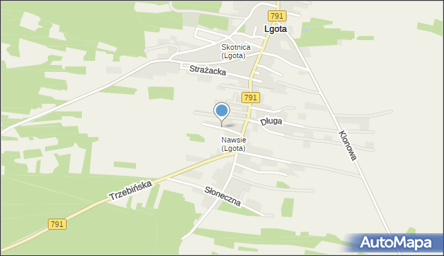 Lgota gmina Trzebinia, Polna, mapa Lgota gmina Trzebinia