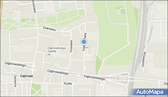 Łódź, Podhalańska, mapa Łodzi