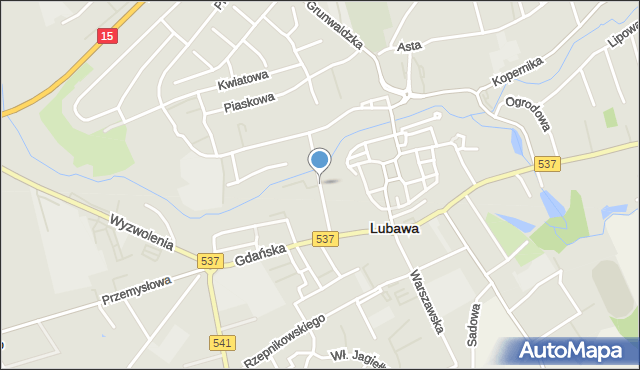 Lubawa, Poznańska, mapa Lubawa