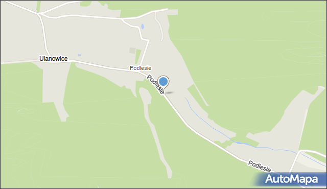 Lubawka, Podlesie, mapa Lubawka