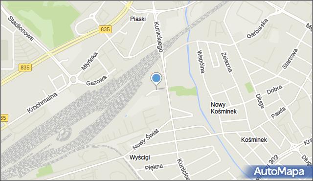 Lublin, Pochyła, mapa Lublina