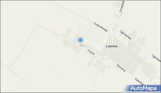 Łubnica gmina Wielichowo, Polna, mapa Łubnica gmina Wielichowo
