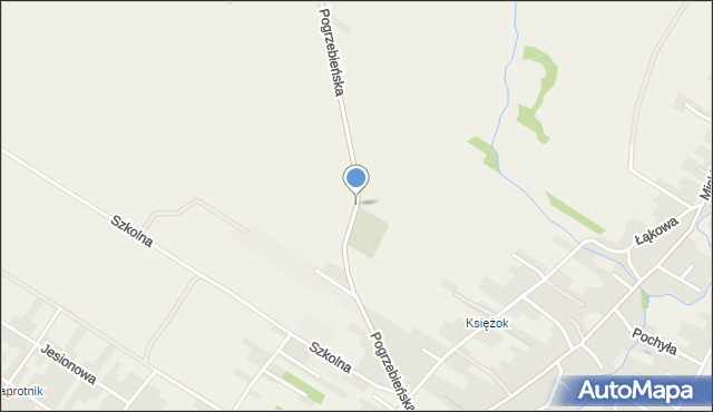 Lubomia, Pogrzebieńska, mapa Lubomia