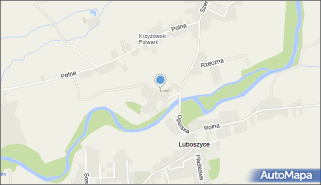 Luboszyce gmina Łubniany, Pogodna, mapa Luboszyce gmina Łubniany