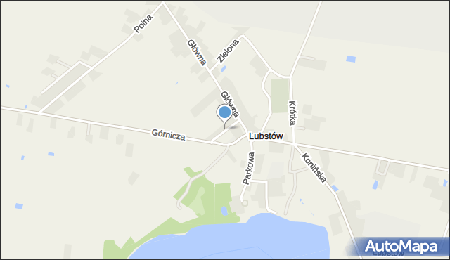 Lubstów, Poprzeczna, mapa Lubstów