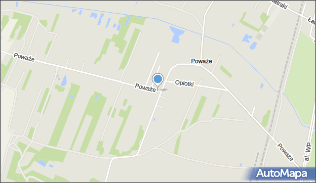 Łuków, Poważe, mapa Łuków