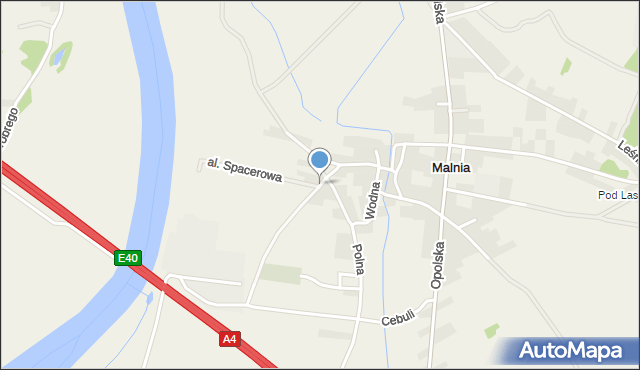 Malnia, Powstańców, mapa Malnia