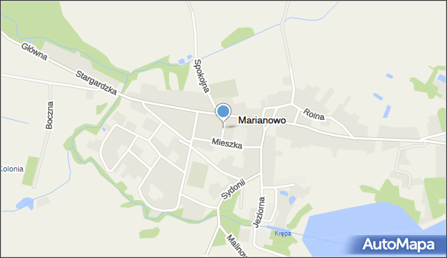 Marianowo powiat stargardzki, Pocztowa, mapa Marianowo powiat stargardzki