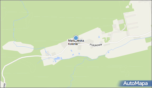 Marszewska Kolonia, Potokowa, mapa Marszewska Kolonia