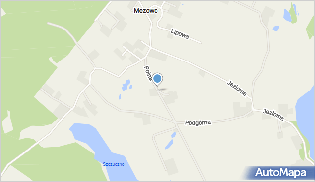 Mezowo, Polna, mapa Mezowo