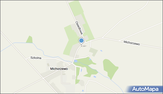 Michorzewo, Powstańców Wielkopolskich, mapa Michorzewo