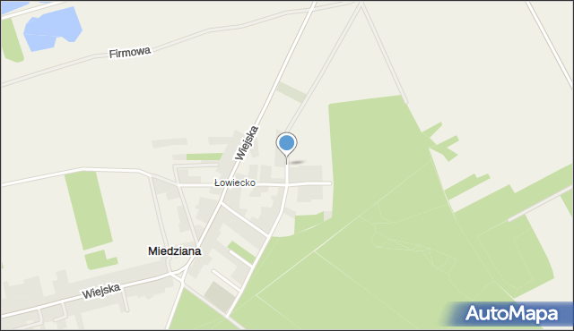 Miedziana gmina Tarnów Opolski, Poziomkowa, mapa Miedziana gmina Tarnów Opolski