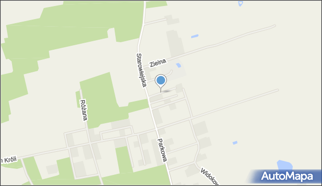 Międzybłocie gmina Złotów, Polna, mapa Międzybłocie gmina Złotów