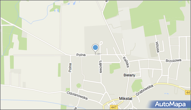 Mikstat, Polna, mapa Mikstat