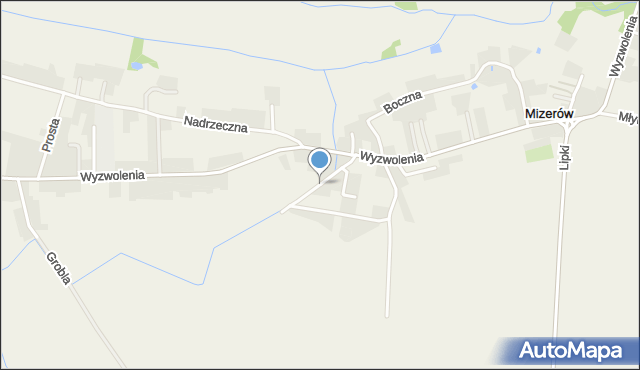 Mizerów, Potoczek, mapa Mizerów