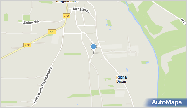 Mogielnica powiat grójecki, Polna, mapa Mogielnica powiat grójecki
