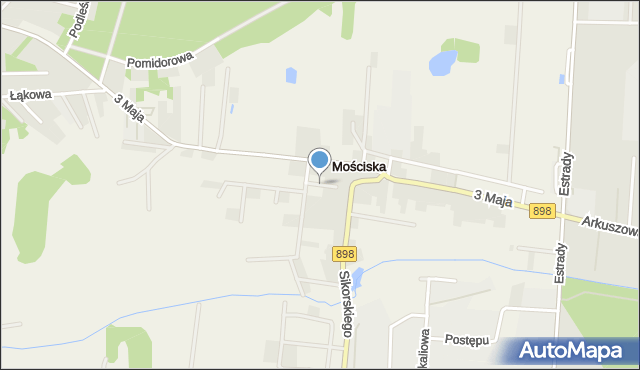 Mościska gmina Izabelin, Polna, mapa Mościska gmina Izabelin