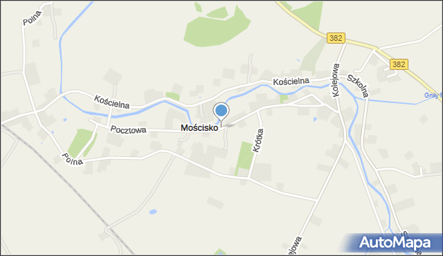 Mościsko gmina Dzierżoniów, Pocztowa, mapa Mościsko gmina Dzierżoniów