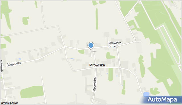 Mrowiska, Podhalańska, mapa Mrowiska