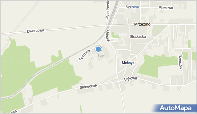 Mrzezino, Pogodna, mapa Mrzezino