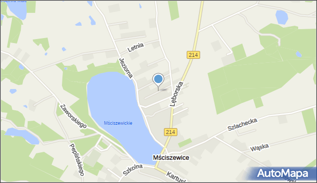 Mściszewice, Pogodna, mapa Mściszewice