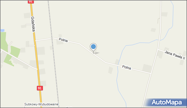 Narkowy, Polna, mapa Narkowy