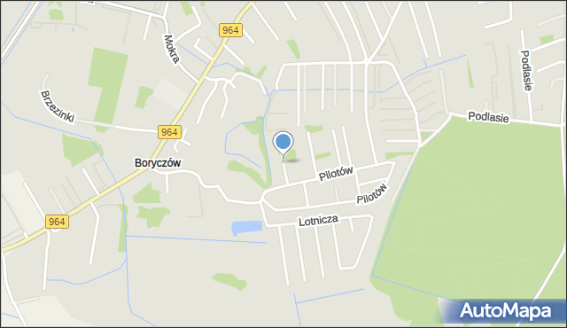 Niepołomice, Podoficerska, mapa Niepołomice