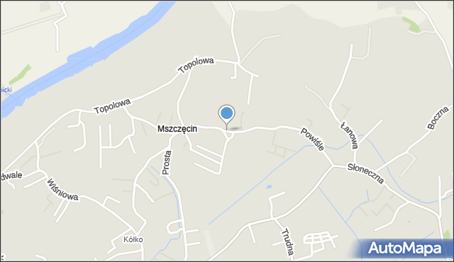 Niepołomice, Powiśle, mapa Niepołomice