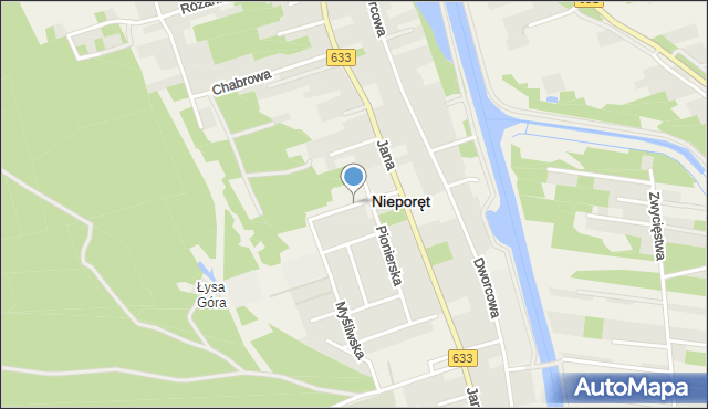 Nieporęt, Podleśna, mapa Nieporęt