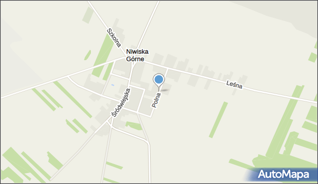 Niwiska Górne, Polna, mapa Niwiska Górne