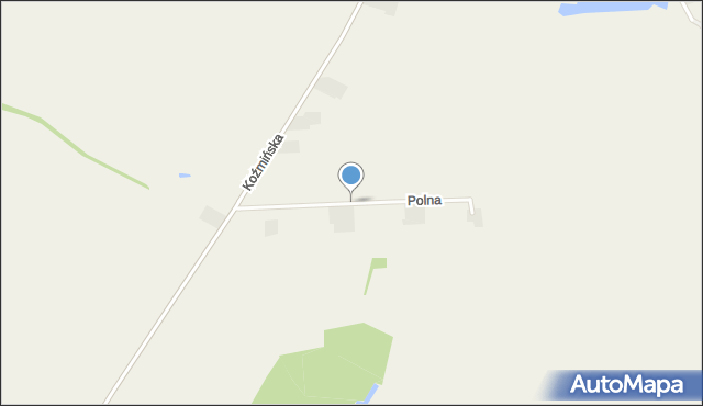 Nosków, Polna, mapa Nosków