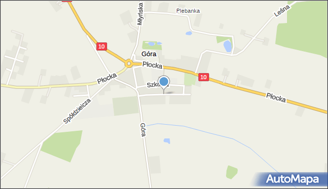 Nowa Góra gmina Staroźreby, Południowa, mapa Nowa Góra gmina Staroźreby