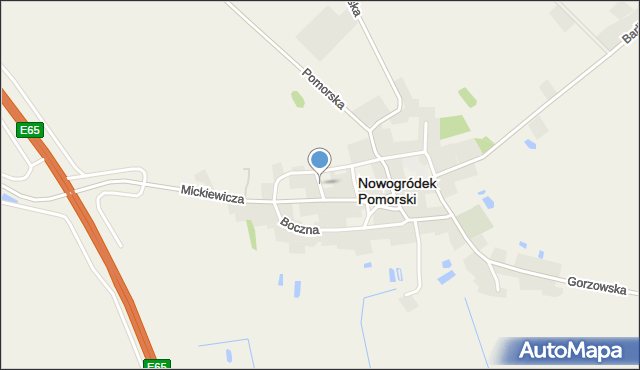 Nowogródek Pomorski, Pocztowa, mapa Nowogródek Pomorski