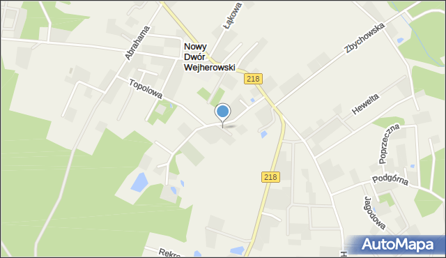 Nowy Dwór Wejherowski, Polna, mapa Nowy Dwór Wejherowski