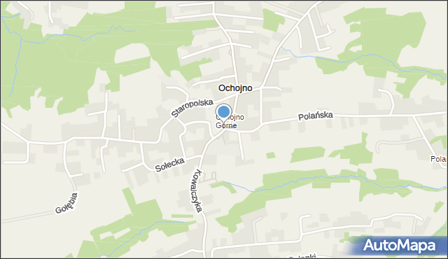 Ochojno, Podhalańska, mapa Ochojno