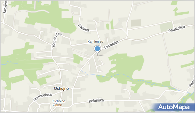 Ochojno, Pogoni Lwów, mapa Ochojno