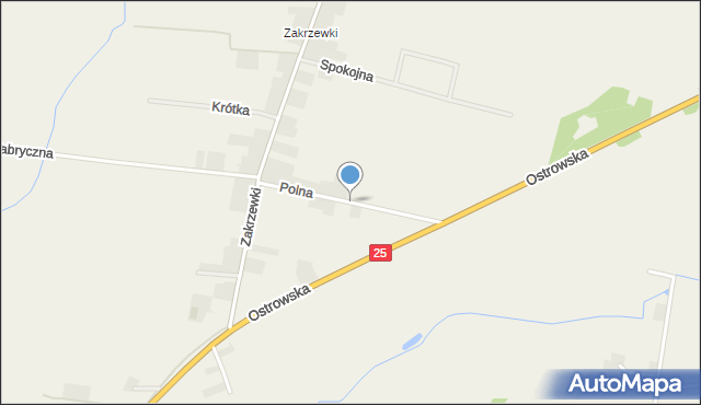 Ociąż, Polna, mapa Ociąż