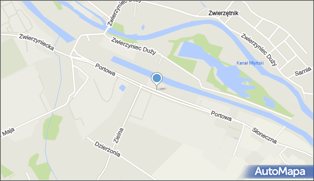 Oława, Portowa, mapa Oława