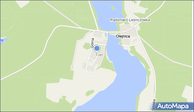 Olejnica, Podgórna, mapa Olejnica