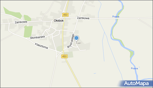 Ołobok gmina Sieroszewice, Polna, mapa Ołobok gmina Sieroszewice