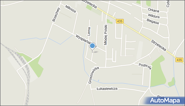 Opole, Porannej Rosy, mapa Opola