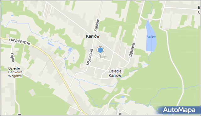 Osiedle Kaniów, Polna, mapa Osiedle Kaniów