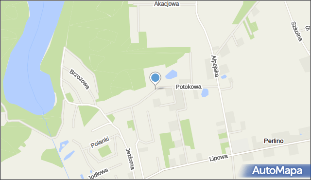 Perlino, Potokowa, mapa Perlino