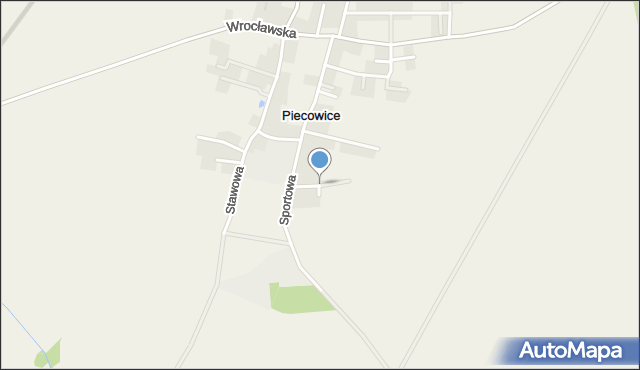 Piecowice, Poziomkowa, mapa Piecowice